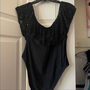 Off-Shoulder Swim Suit